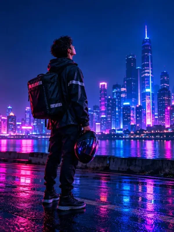 从外卖小哥到商业帝王 短剧封面海报