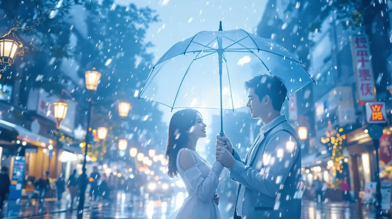 心动信号：总裁的契约甜妻 短剧霓虹夜景主视觉